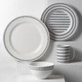 Charlotte Street Grey North 4-Piece Place Setting