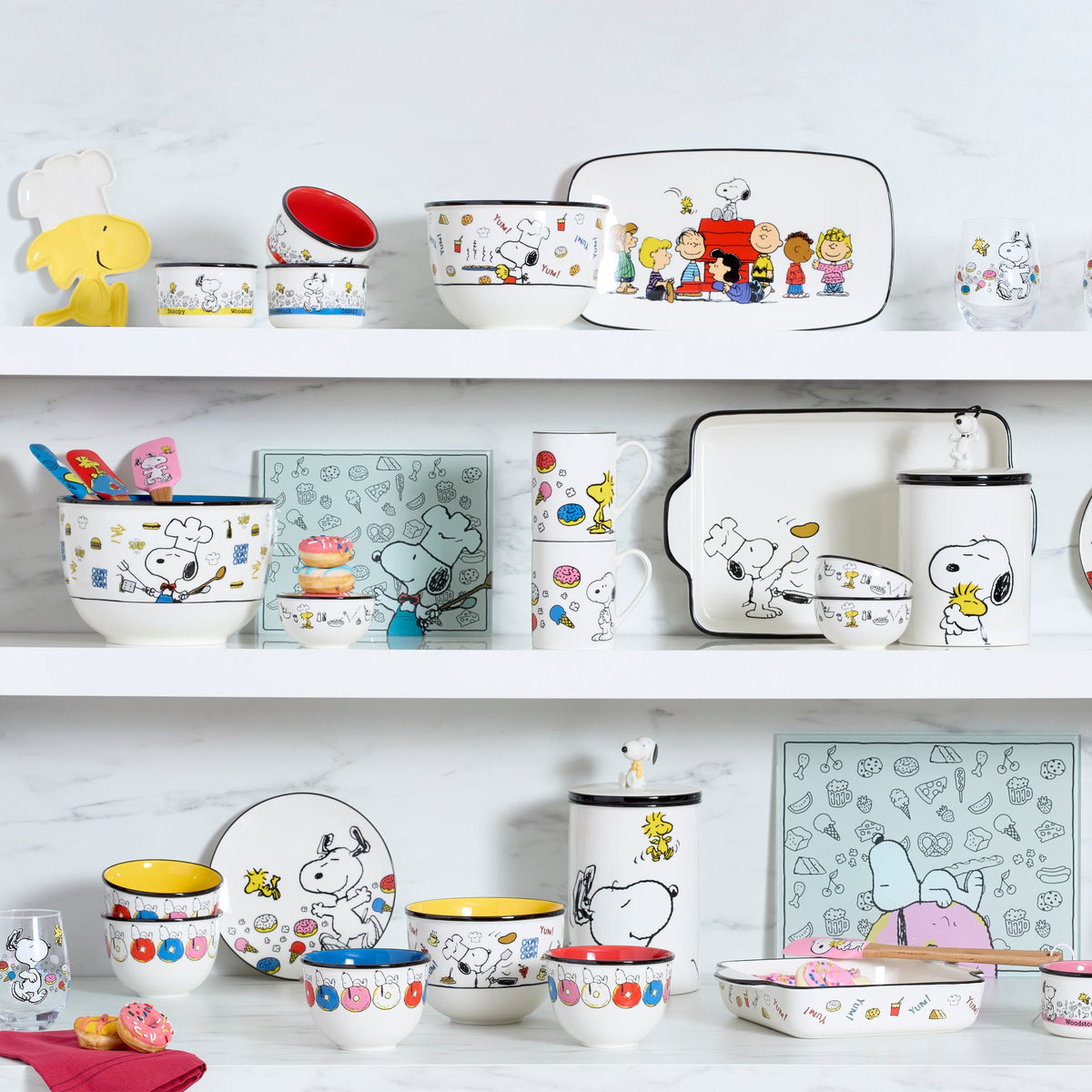 Chef Snoopy Dessert Bowls - Set of 4